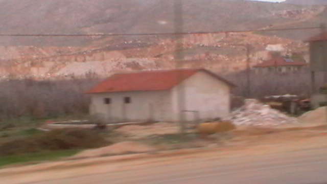 Landschaftsbild Fahrt Pamukkale